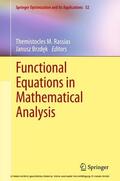 Rassias / Brzdek |  Functional Equations in Mathematical Analysis | eBook | Sack Fachmedien