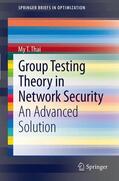 Thai |  Group Testing Theory in Network Security | Buch |  Sack Fachmedien
