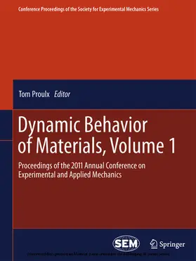 Proulx |  Dynamic Behavior of Materials, Volume 1 | eBook | Sack Fachmedien