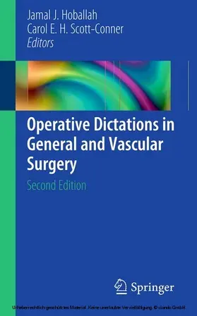 Hoballah / Scott-Conner, MD / Scott-Conner |  Operative Dictations in General and Vascular Surgery | eBook | Sack Fachmedien