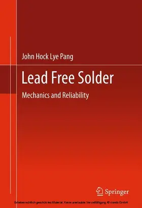 Pang | Lead Free Solder | E-Book | www.sack.de