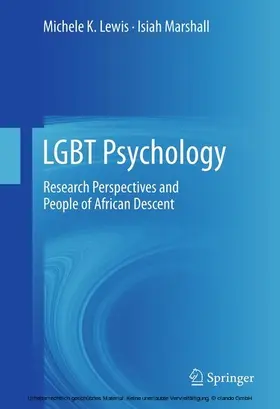 Lewis / Marshall |  LGBT Psychology | eBook | Sack Fachmedien