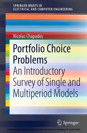 Chapados | Portfolio Choice Problems | E-Book | sack.de