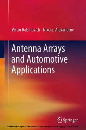 Rabinovich / Alexandrov | Antenna Arrays and Automotive Applications | E-Book | www.sack.de