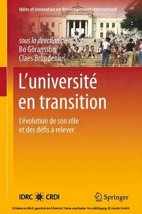 Göransson / Brundenius |  L’université en transition | eBook | Sack Fachmedien