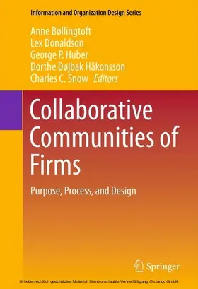 Bøllingtoft / Donaldson / Huber |  Collaborative Communities of Firms | eBook | Sack Fachmedien