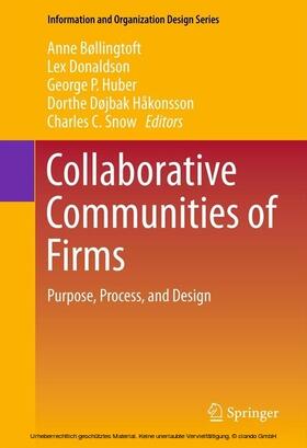 Bøllingtoft / Donaldson / Huber | Collaborative Communities of Firms | E-Book | sack.de