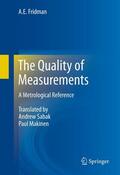 Fridman |  The Quality of Measurements | Buch |  Sack Fachmedien