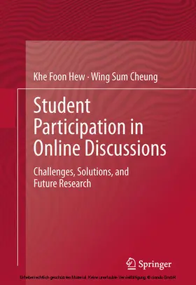 Hew / Cheung | Student Participation in Online Discussions | E-Book | www.sack.de
