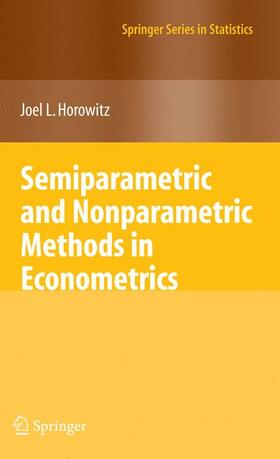 Horowitz | Semiparametric and Nonparametric Methods in Econometrics | Buch | 978-1-4614-2927-2 | sack.de