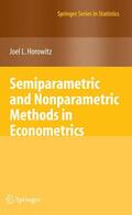 Horowitz |  Semiparametric and Nonparametric Methods in Econometrics | Buch |  Sack Fachmedien