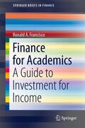 Francisco |  Finance for Academics | Buch |  Sack Fachmedien