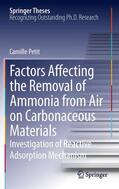 Petit |  Factors Affecting the Removal of Ammonia from Air on Carbonaceous Materials | Buch |  Sack Fachmedien