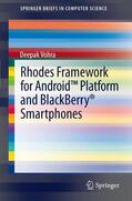 Vohra |  Rhodes Framework for Android¿ Platform and BlackBerry® Smartphones | Buch |  Sack Fachmedien