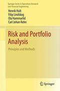 Hult / Rehn / Lindskog |  Risk and Portfolio Analysis | Buch |  Sack Fachmedien