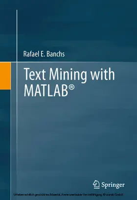 Banchs |  Text Mining with MATLAB® | eBook | Sack Fachmedien