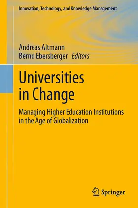 Altmann / Ebersberger |  Universities in Change | eBook | Sack Fachmedien