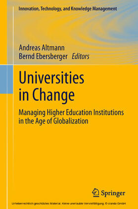 Altmann / Ebersberger | Universities in Change | E-Book | sack.de
