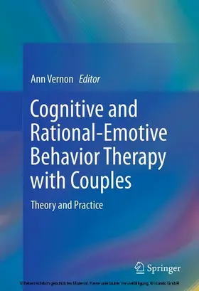 Vernon |  Cognitive and Rational-Emotive Behavior Therapy with Couples | eBook | Sack Fachmedien