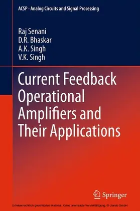 Senani / Bhaskar / Singh |  Current Feedback Operational Amplifiers and Their Applications | eBook | Sack Fachmedien