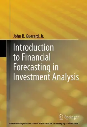 Guerard, Jr. / Guerard / Jr. | Introduction to Financial Forecasting in Investment Analysis | E-Book | www.sack.de