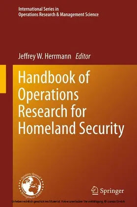 Herrmann | Handbook of Operations Research for Homeland Security | E-Book | sack.de