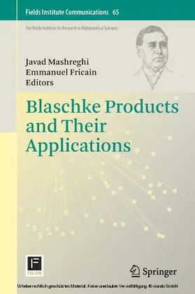 Mashreghi / Fricain | Blaschke Products and Their Applications | E-Book | sack.de