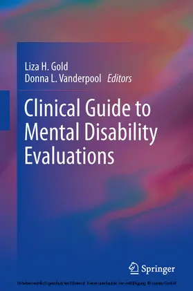 Gold / Vanderpool |  Clinical Guide to Mental Disability Evaluations | eBook | Sack Fachmedien