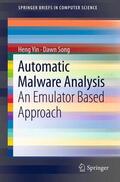 Song / Yin |  Automatic Malware Analysis | Buch |  Sack Fachmedien