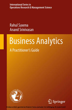 Saxena / Srinivasan | Business Analytics | E-Book | sack.de