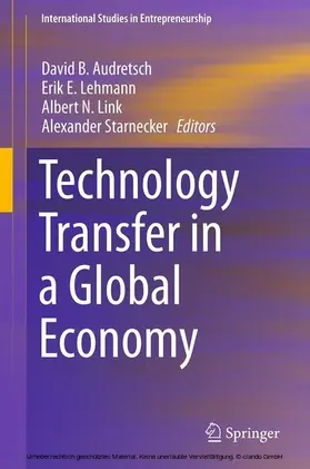 Audretsch / Lehmann / Link | Technology Transfer in a Global Economy | E-Book | sack.de