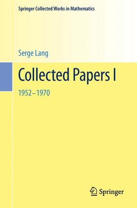 Lang |  Collected Papers I | Buch |  Sack Fachmedien