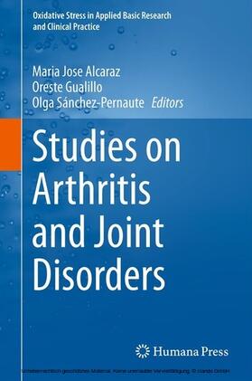 Alcaraz / Gualillo / Sánchez-Pernaute | Studies on Arthritis and Joint Disorders | E-Book | sack.de