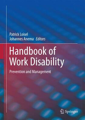 Anema / Loisel | Handbook of Work Disability | Buch | 978-1-4614-6213-2 | sack.de