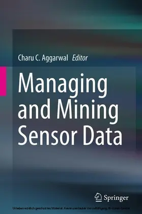 Aggarwal | Managing and Mining Sensor Data | E-Book | sack.de