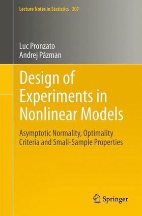 Pázman / Pronzato |  Design of Experiments in Nonlinear Models | Buch |  Sack Fachmedien