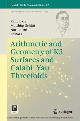 Laza / Schütt / Yui |  Arithmetic and Geometry of K3 Surfaces and Calabi–Yau Threefolds | eBook | Sack Fachmedien