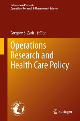 Zaric | Operations Research and Health Care Policy | E-Book | sack.de