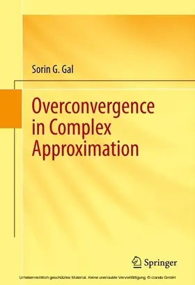 Gal |  Overconvergence in Complex Approximation | eBook | Sack Fachmedien