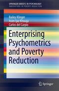 Klinger / del Carpio / Khwaja |  Enterprising Psychometrics and Poverty Reduction | Buch |  Sack Fachmedien