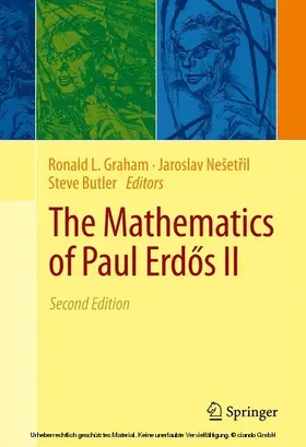 Graham / Nešetril / Nesetril |  The Mathematics of Paul Erdos II | eBook | Sack Fachmedien