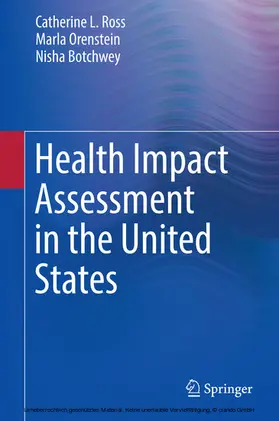 Ross / Orenstein / Botchwey | Health Impact Assessment in the United States | E-Book | www.sack.de