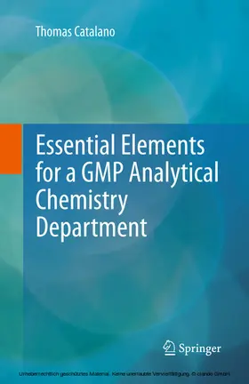 Catalano | Essential Elements for a GMP Analytical Chemistry Department | E-Book | sack.de