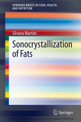 Martini |  Sonocrystallization of Fats | eBook | Sack Fachmedien
