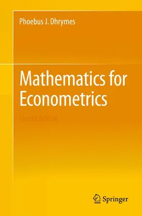 Dhrymes |  Mathematics for Econometrics | Buch |  Sack Fachmedien