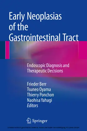 Berr / Oyama / Ponchon | Early Neoplasias of the Gastrointestinal Tract | E-Book | www.sack.de