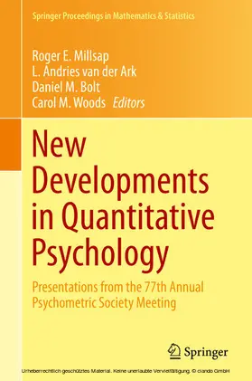 Millsap / van der Ark / Bolt | New Developments in Quantitative Psychology | E-Book | sack.de