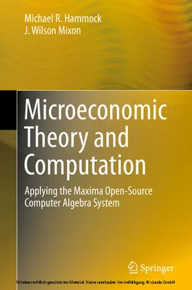 Hammock / Mixon | Microeconomic Theory and Computation | E-Book | sack.de