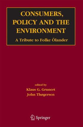 Thøgersen / Grunert | Consumers, Policy and the Environment | Buch | 978-1-4614-9807-0 | sack.de