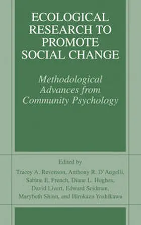 Revenson / D'Augelli / French | Ecological Research to Promote Social Change | E-Book | www.sack.de